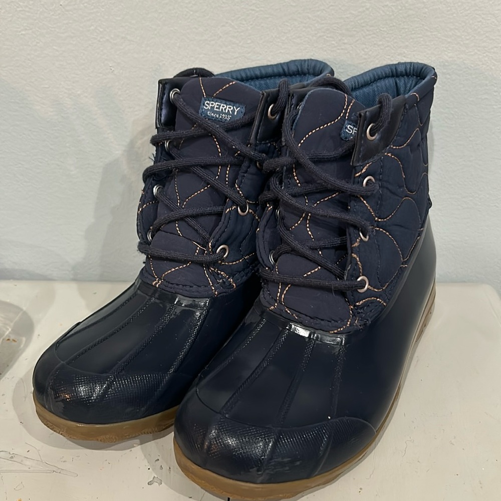 Sperry Navy Blue Port Boot 4M